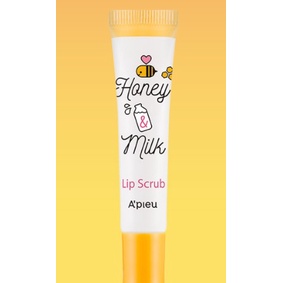 A'pieu lip scrub chiết xuất từ mật ong và sữa 8ml