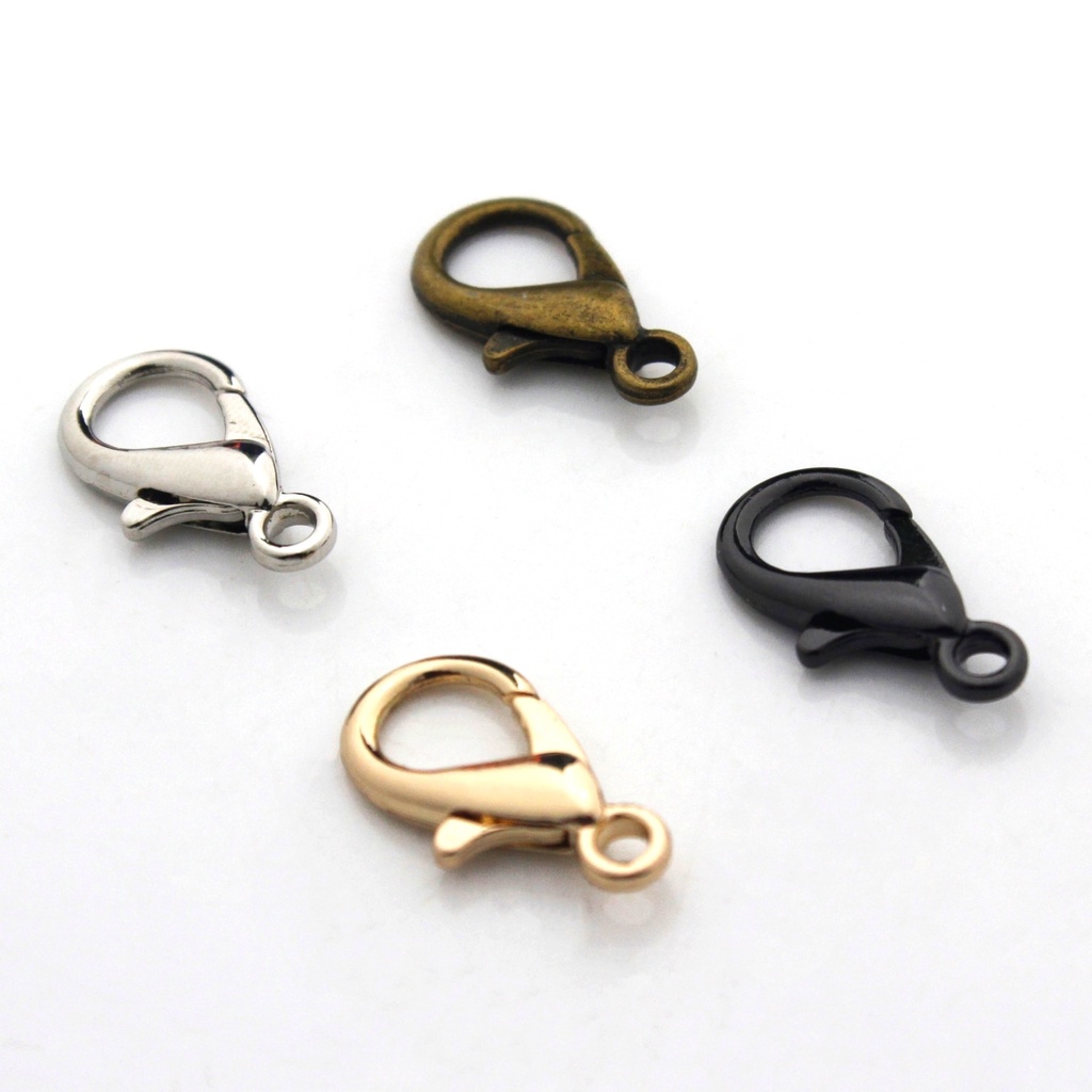 Set 20 Móc Càng Cua Mini Bằng Kim Loại Dùng Để Làm Đồ Da / Móc Khóa DIY