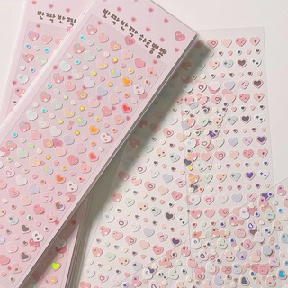 1 bộ sticker dán trang trí nhật ký hình gấu dễ thương
