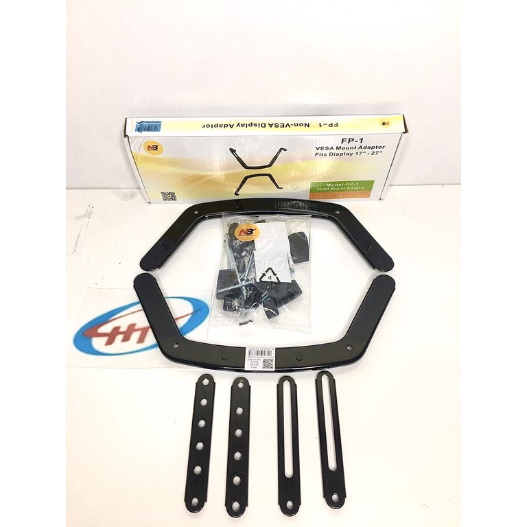 Bộ tay kẹp màn hình máy tính,KẸP MÀN HÌNH CHO MÀN HÌNH KHÔNG CÓ LỖ BẮT VÍT FB1 (17&quot;- 27&quot;)