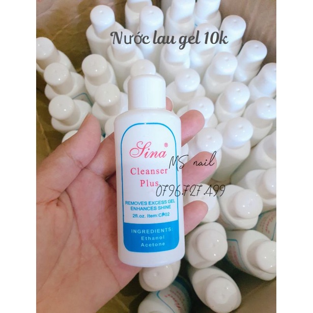 nước lau gel, nước lau móng