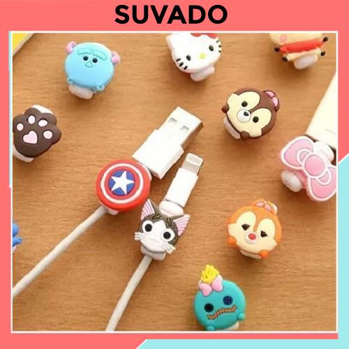 Nút Bảo Vệ Đầu dây tai nghe Cáp Sạc Hình Thú