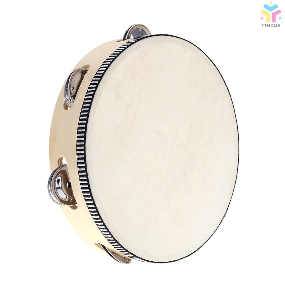 Xắc xô Tambourine cầm tay cỡ 8" chuyên dụng