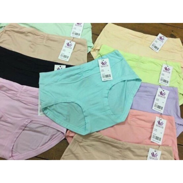 Combo 5 quần lót nữ cotton lụa nhún trước 5509