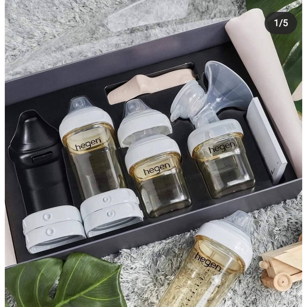 Bộ quà tặng Hegen Express Store Feed Stater Kit, set tặng quà đồ sơ sinh - Monnie Kids