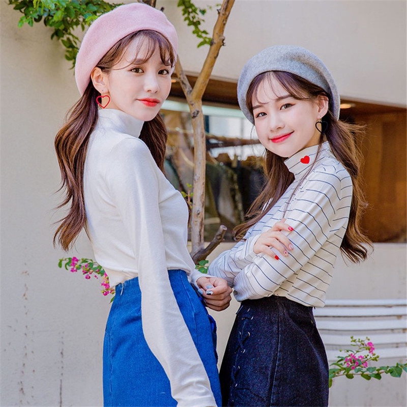 【sweet】Korean Women retro Classic Warm Hairy Beret Hat candy color Fedora Beanie Cap