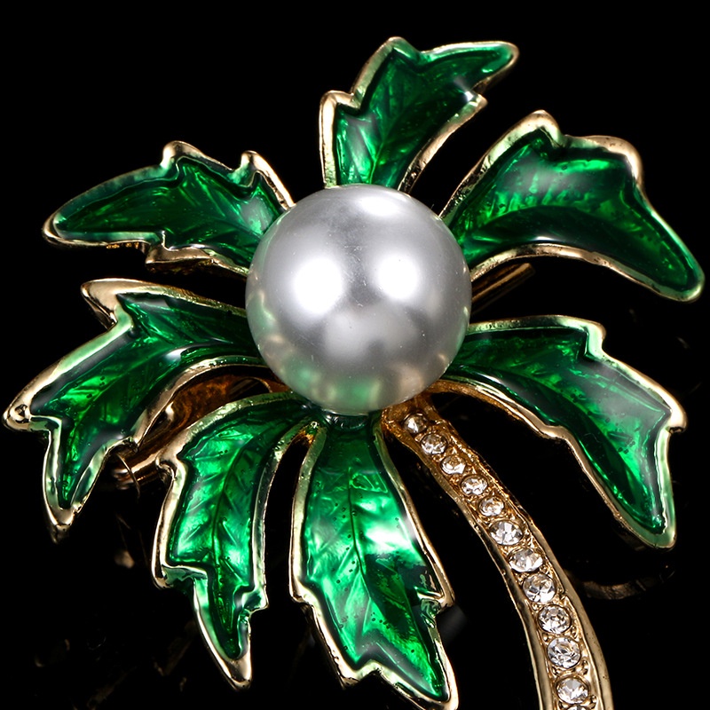 Trâm Cài Áo Hình Hoa tulip Đính Ngọc Trai Thời Trang Cho Nữ