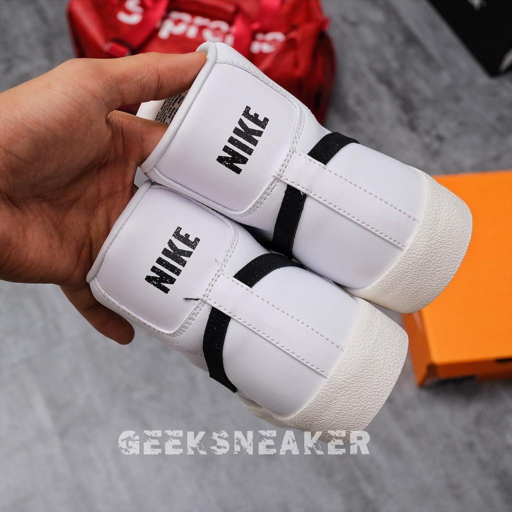 [GeekSneaker] BEST QUALITY SC -  Giày Sneaker Cổ Cao Blazer Mid 77 Vintage  White/Black