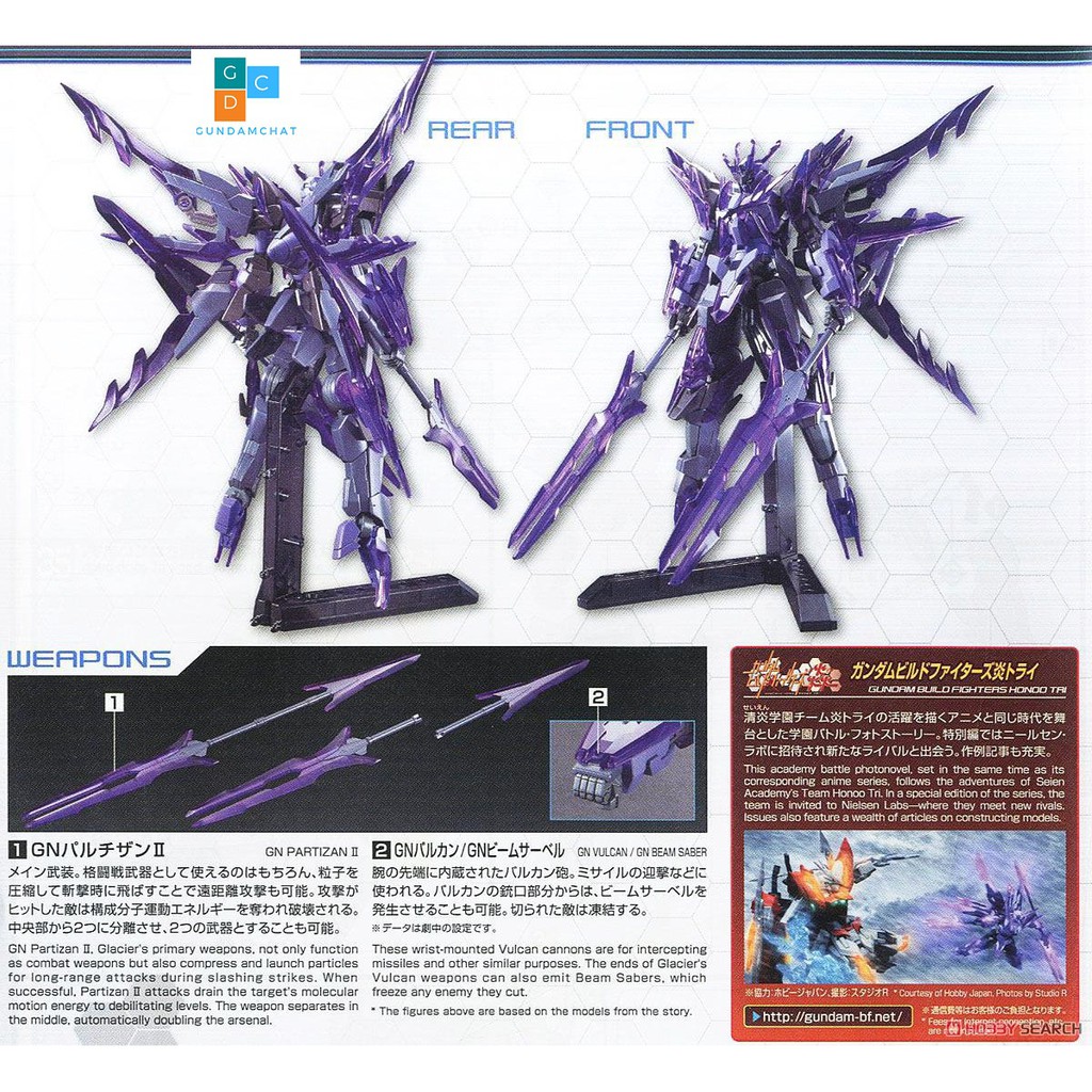 Mô hình Lắp Ráp HG Bandai Transient Gundam Glacier - Mô hình GDC 4573102554437