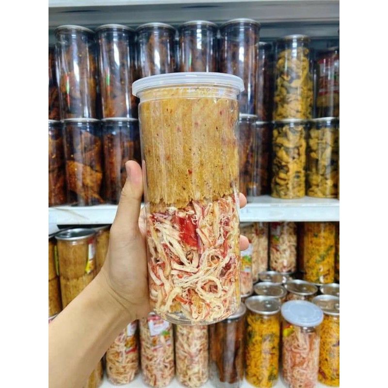 Hủ Pet-300gr mực mix vị
