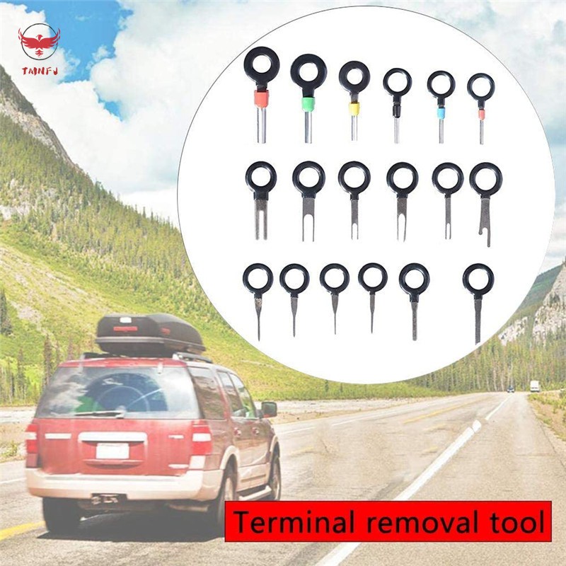 TMNFJ 26Pcs Car Terminal Removal Tool Kit Terminal Ejector Kit Wire Connector Pin Release Extractor Puller