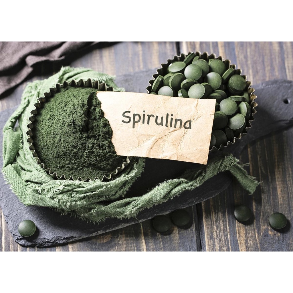 Tảo Xoắn Spirulina Nhật Bản | Tảo Viên (Uống + Đắp Mặt)