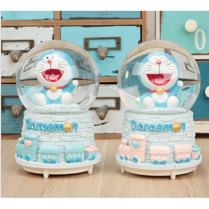 Quả cầu pha lê doremon âm nhạc màu xanh lam tuyết | BigBuy360 - bigbuy360.vn