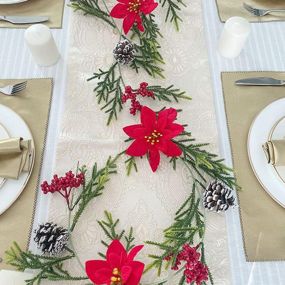 Dây Lá Bạch Đàn Giả Trang Trí Phông Nền Giáng Sinh