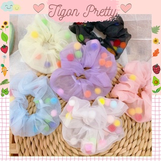 Buộc Tóc Vải Scrunchies 🌸Bom Bom 🌸Dễ Thương Xinh Xắn
