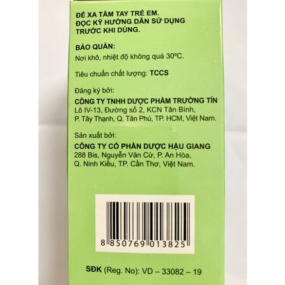 Sirô ho Eugica chai 100ml