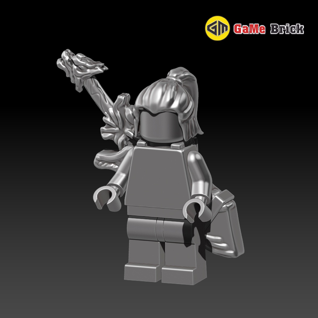 Phụ kiện Lego - Tóc Kiếm Hiệp version 1