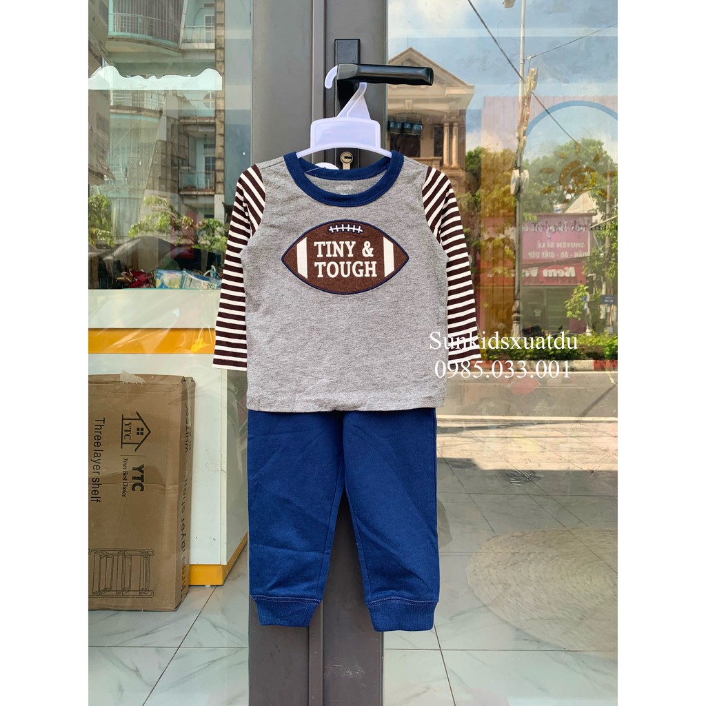 Bộ BT Carter's Xám chữ TINY