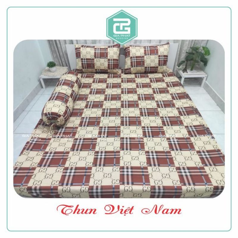 Ga giường lẻ thun lạnh Việt Nam cao cấp Kẻ sọc