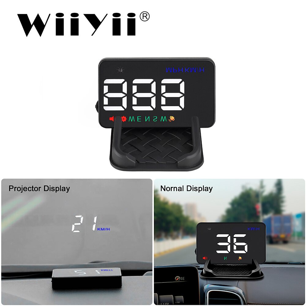 Wiiyii A5 hud vệ tinh Đồng hồ tốc độ GPS mới nhất ô tô hud đầu hiển thị KM / h MPH cho ô tô Xe đạp X