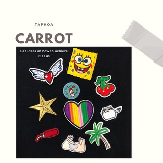 Mua lẻ 5k, Combo 12 miếng 39k, Miếng Vá Quần Áo, Huy Hiệu Sticker