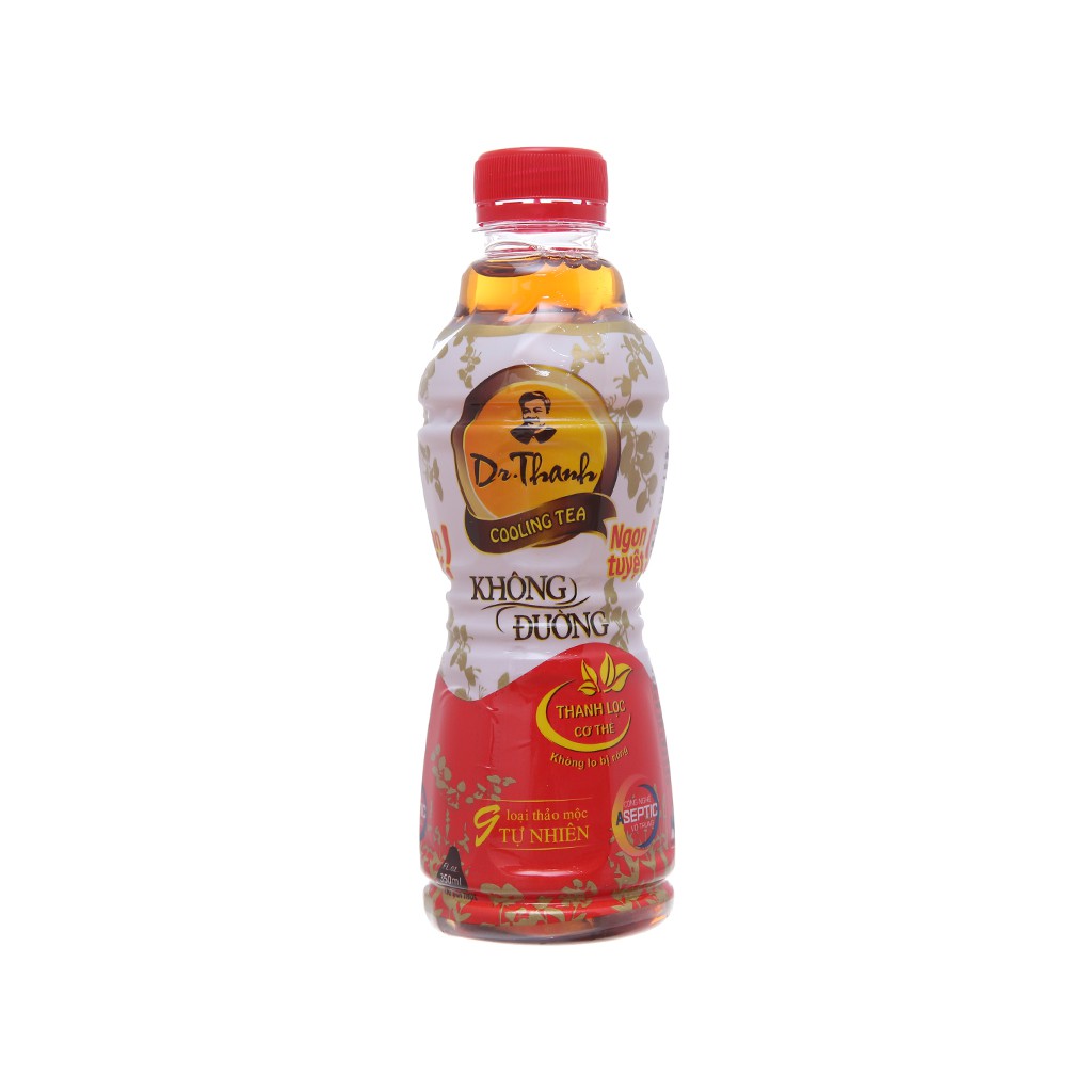 Thùng 24 chai trà thảo mộc Dr Thanh không đường chai 330ml