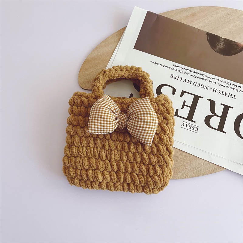 Túi đeo chéo nhỏ đan len thời trang cho trẻ em