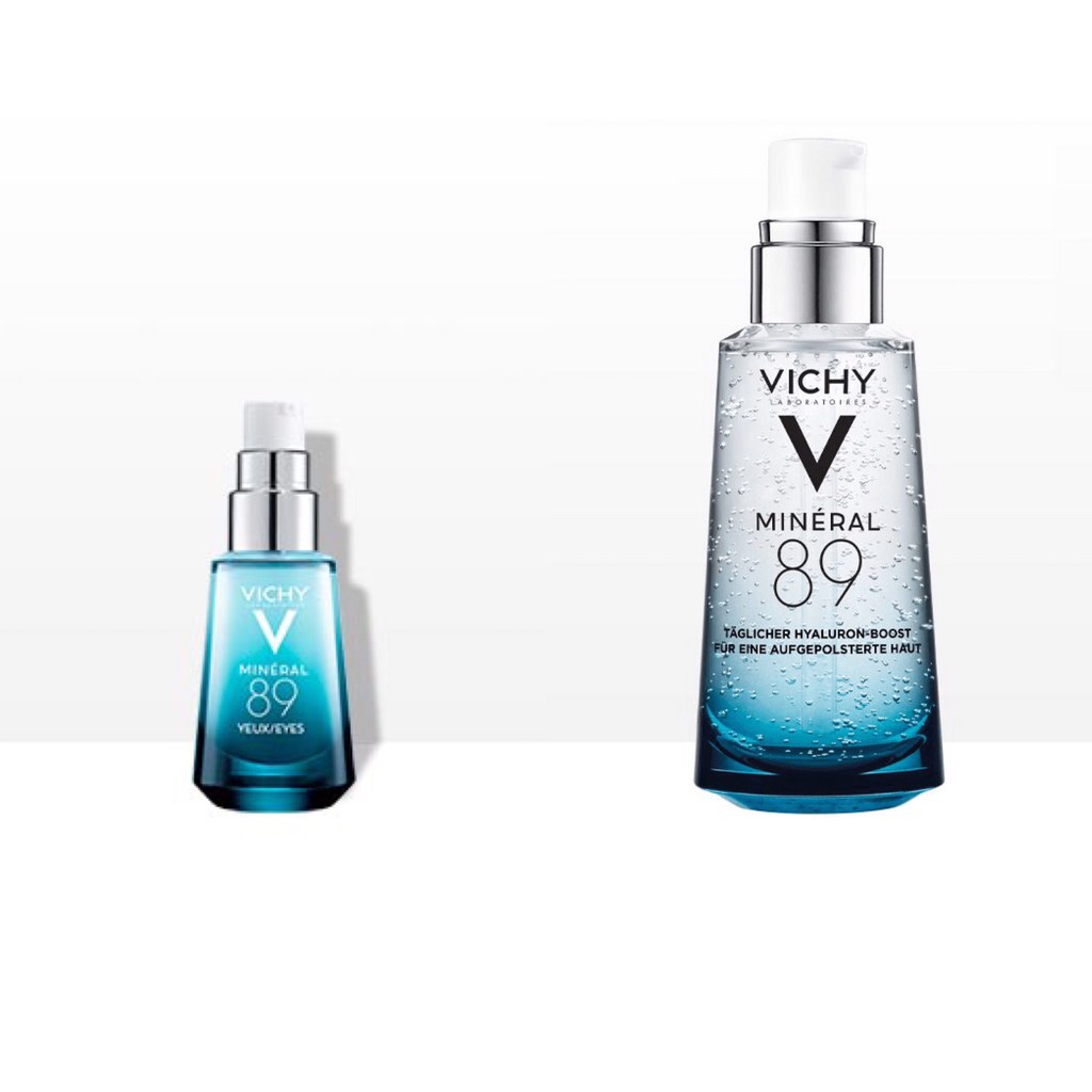 Tinh chất khoáng cô đặc Vichy Mineral 89 phục hồi bảo vệ mắt – da, 15ml-50ml, Pháp