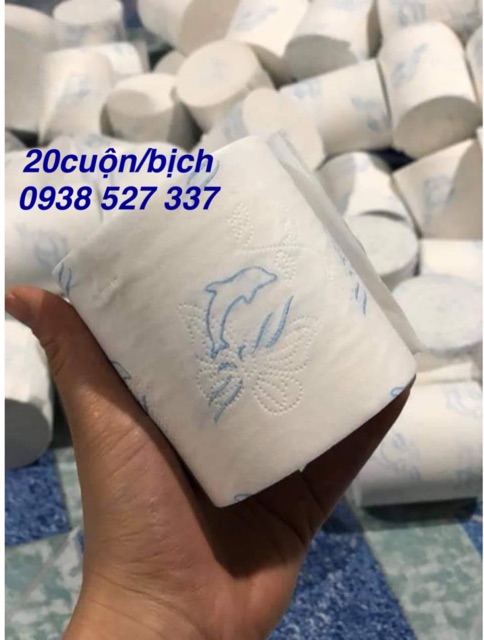 Giấy cuộn giấy vệ sinh cao cấp 3 lớp 20cuộn/bịch giá rẻ