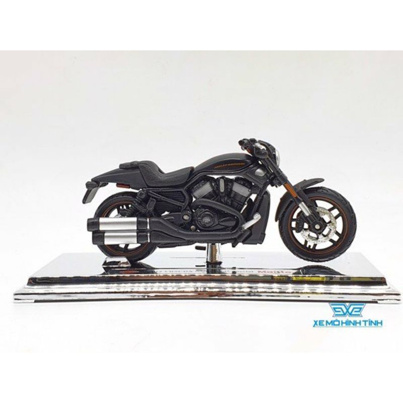 XE MÔ HÌNH HARLEY DAVIDSON 2012 VRSCDX NIGHT ROD SPECIAL 1:18( ĐEN VIỀN CAM ) MAISTO
