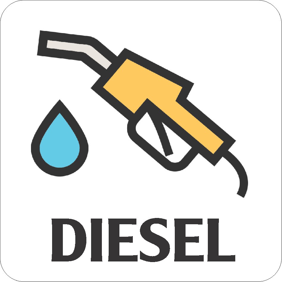 Tem phân biệt xăng, dầu, decal dán nắp bình xăng