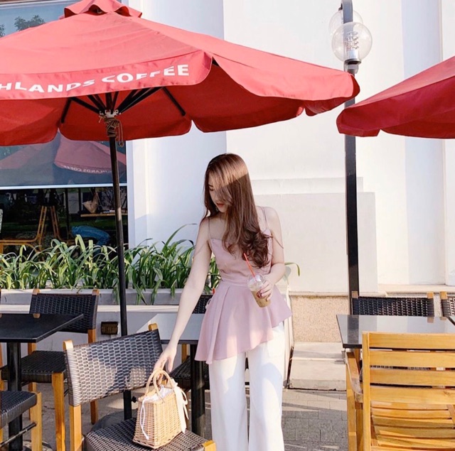 Set áo dây và quần suôn