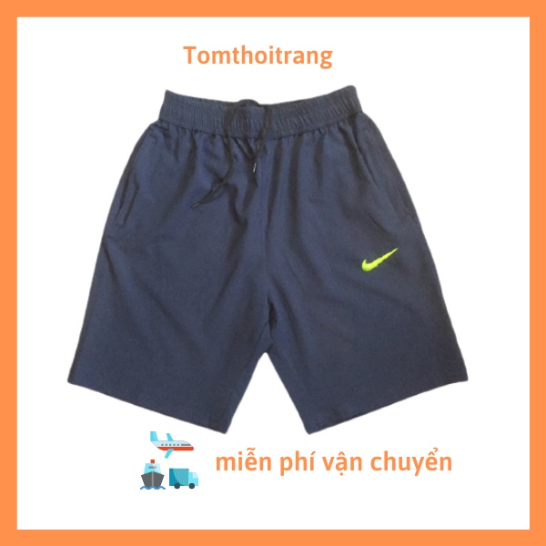 Quần short nam thể thao lửng ngố mặc nhà Tomthoitrang vải không nhăn mềm mịn mát QD 07