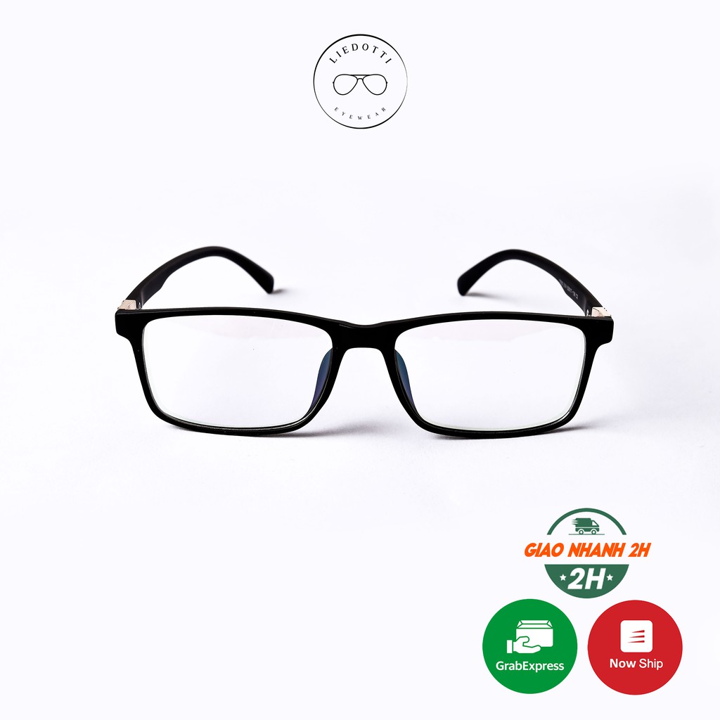 Gọng kính mắt vuông giả cận thời trang nam nữ Liedotti Eyewear 214