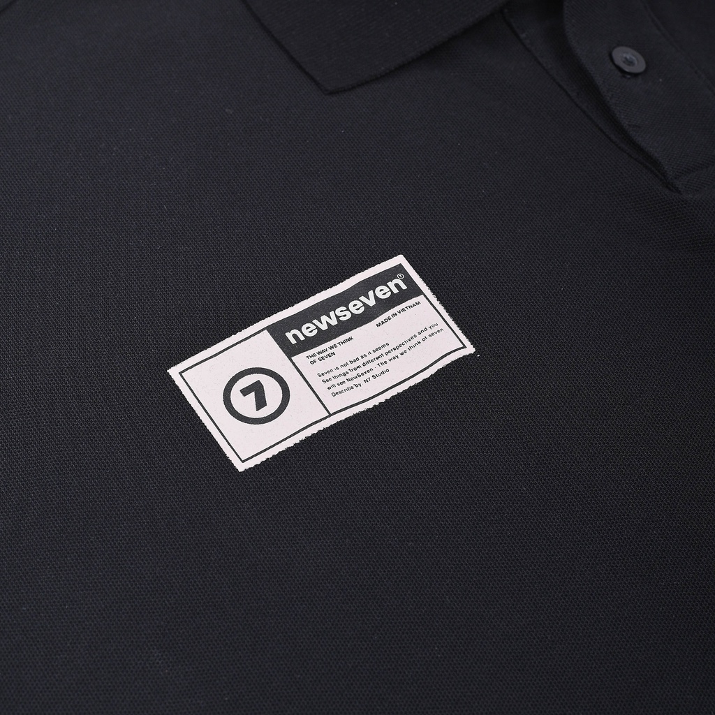 Áo Thun Polo N7 Newseven LOGO V1 phông tay lỡ nam nữ form rộng Local Brand