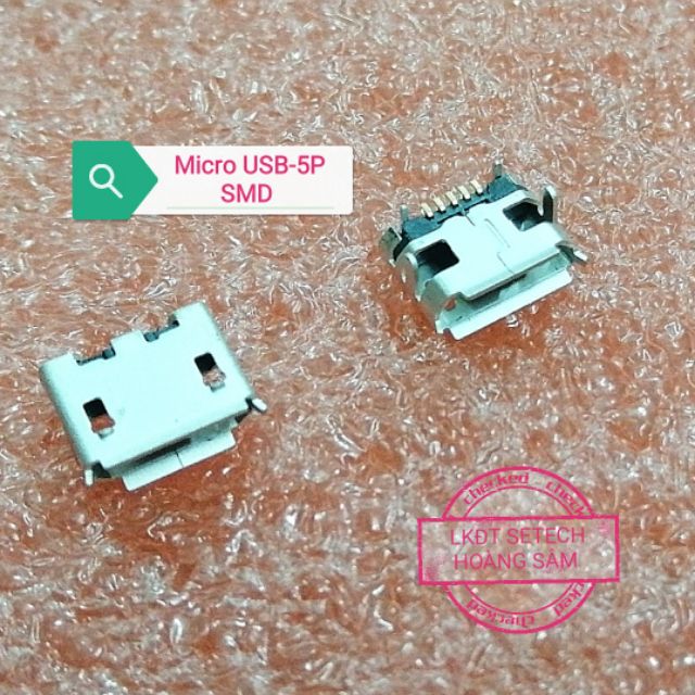 Cổng Micro USB 5P SMD chân dán mạ vàng 1 chiếc