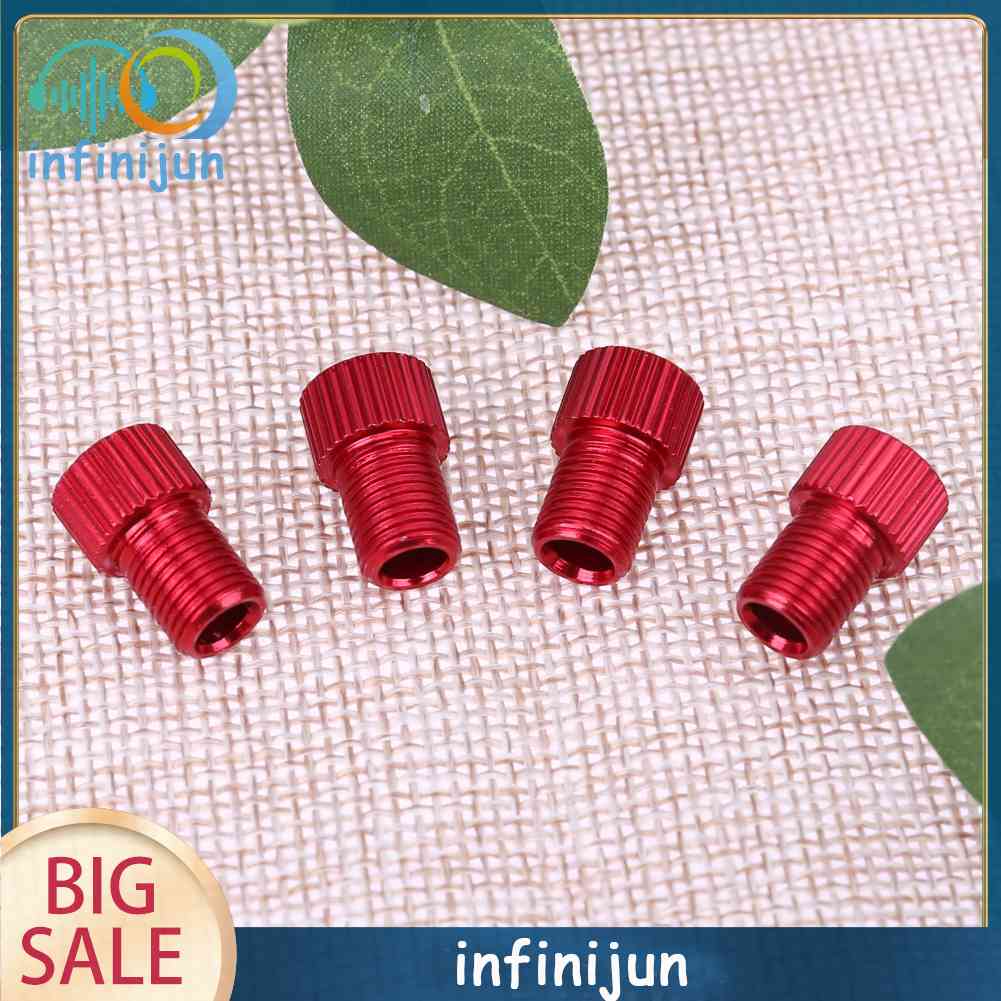 Set 4 Đầu Nối Van Xe Đạp Chuyển Đổi Presta Sang Shrader