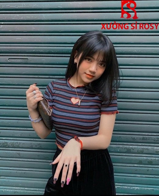 Áo Croptop Tay Dài Cổ Vuông Áo Thun Dài Tay Cổ Vuông | BigBuy360 - bigbuy360.vn