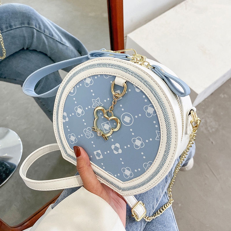 Túi Đeo Chéo Dáng Tròn Nhỏ Phong Cách Phương Tây Thời Trang