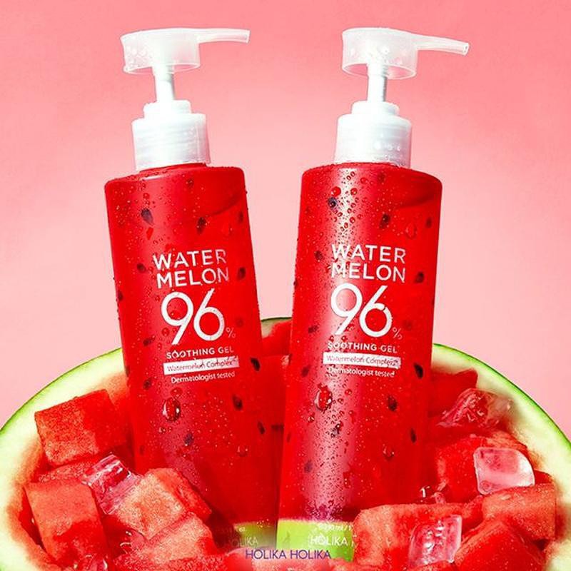 Gel dưỡng da đa năng chiết xuất dưa hấu Holika Holika Watermelon 96% Soothing Gel