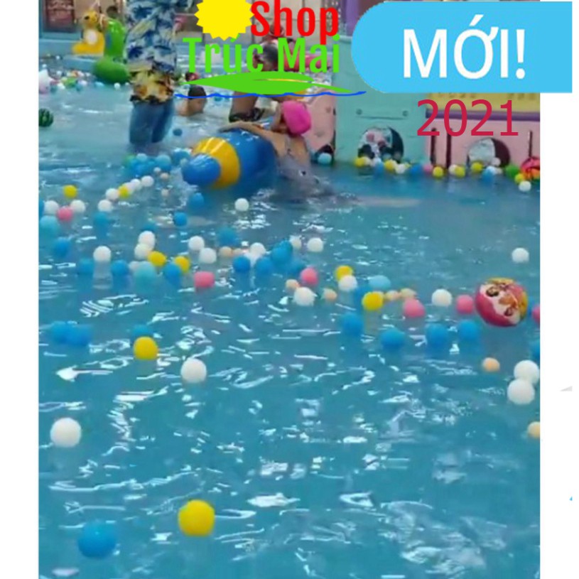 Túi 100 quả bóng nhựa Việt Nam chuyên dụng thả bể bơi hồ bơi