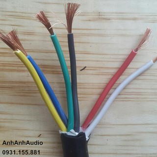Dây loa 6 ruột đồng nguyên chất , 10 mét