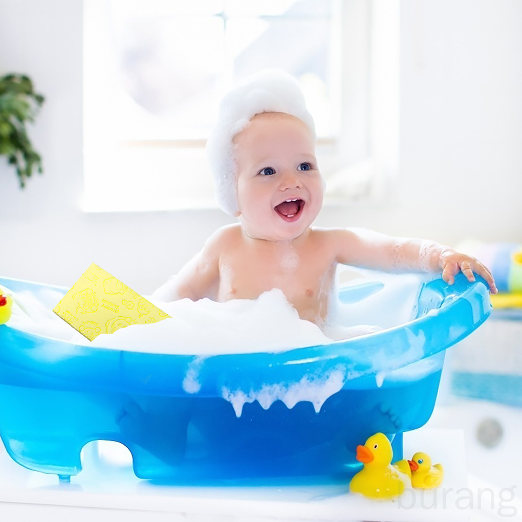 Bông tắm bọt biển tẩy tế bào chết an toàn tiện dụng cho trẻ nhỏ và người trưởng thành