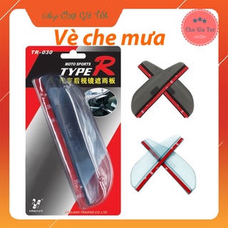 Bộ 2 vè che mưa gương ô tô loại ngắn