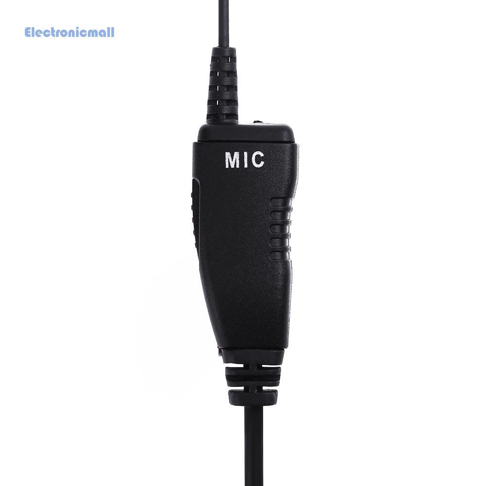 ElectronicMall01 Swivel Earpiece with Microphone and PTT for Motorola 2 Way Radio Walkie