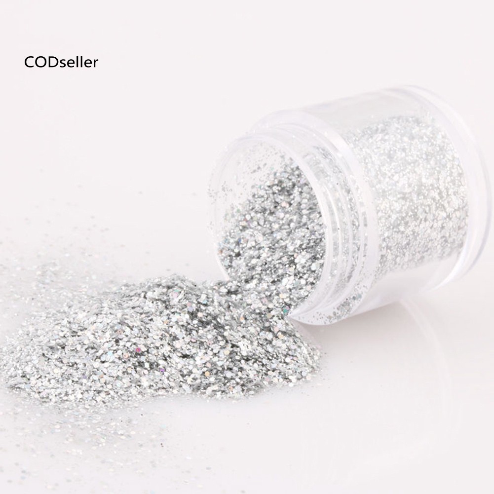 Lọ 10g bột kim tuyến siêu mịn dùng trang trí móng tay sành điệu