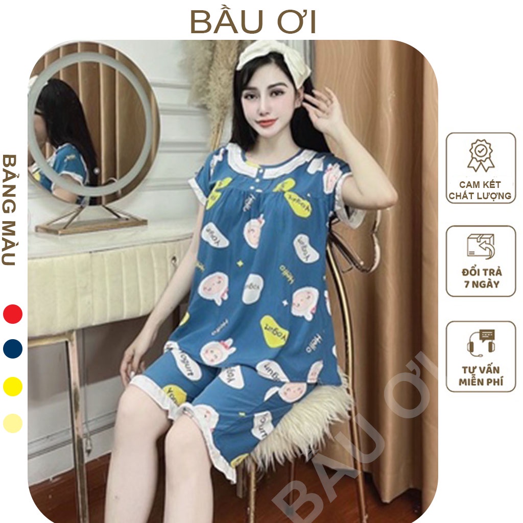 [BAUOI] BỘ BẦU LỬNG - QUẦN ÁO SAU SINH LỬNG CHẤT LỤA LANH HÀN CHO MẸ BẦU MẶC NHÀ MÙA HÈ THOÁNG MÁT