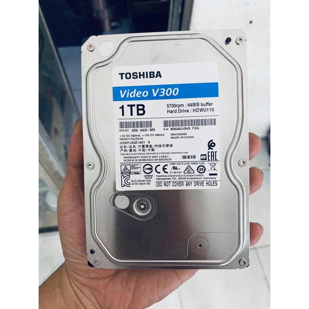 Ổ cứng HDD Toshiba chuyên dụng cho Camera 1TB | 2TB Bảo hành 36 tháng 1 đổi 1 trong 12 tháng