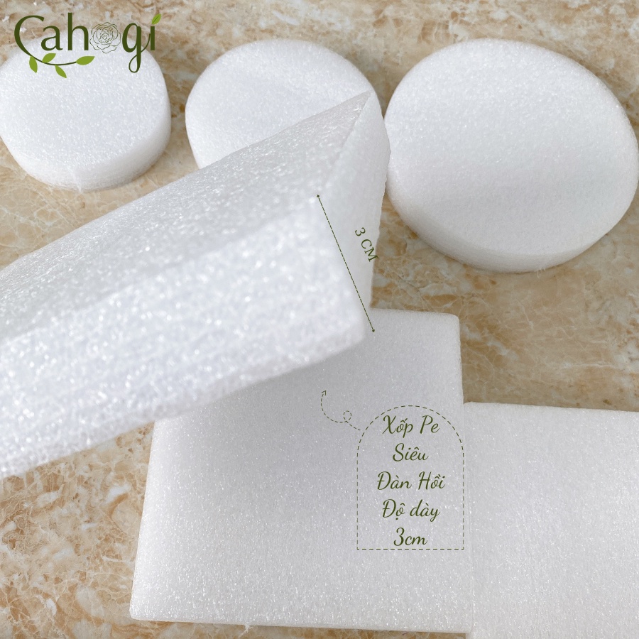Xốp Cắm Hoa Giả PE Dẻo - Trái Tim, Tròn, Chữ Nhật, Vuông, Tam Giác
