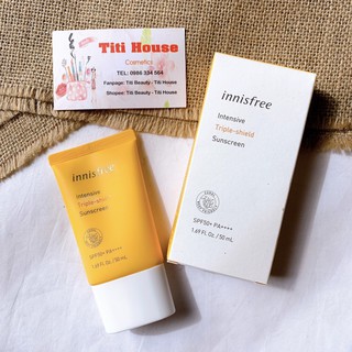 Kem Chống Nắng Innisfree Cho Mọi Loại Da Triple Shield( mẫu mới 2020)
